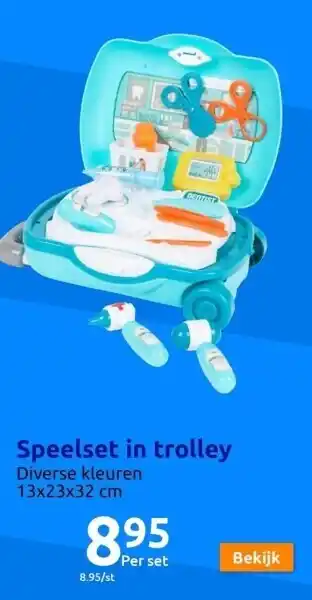 Action Speelset in trolley aanbieding