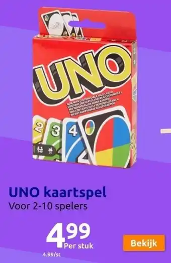 Action Kaartspel uno aanbieding