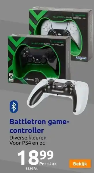 Action Battletron game controller aanbieding