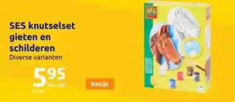 Action Ses knutselset gieten en schilderen aanbieding