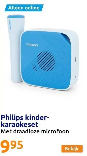 Action Philips kinder-karaokeset aanbieding