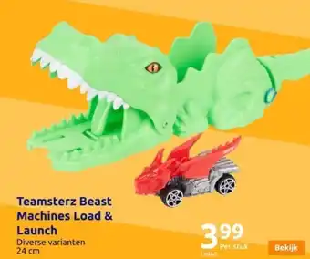 Action Teamsterz beast machines load & launch aanbieding