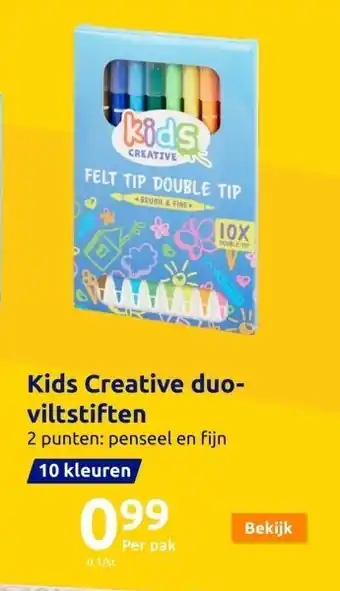 Kids creative viltstiften met dubbele punt