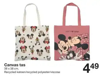 Zeeman Canvas tas aanbieding
