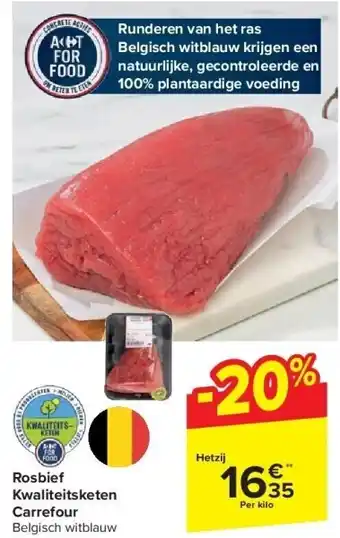 Carrefour Rosbief kwaliteitsketen carrefour aanbieding