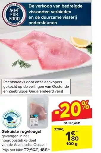 Carrefour Gekuiste rogvleugel aanbieding