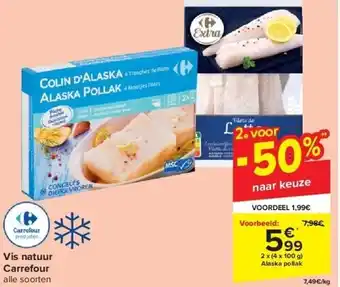 Carrefour Vis natuur carrefour aanbieding