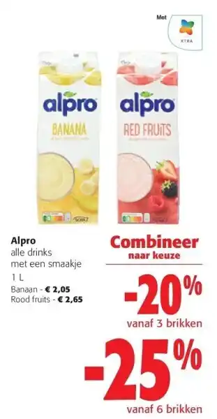 Colruyt Alpro alle drinks met een smaakje 1 l aanbieding