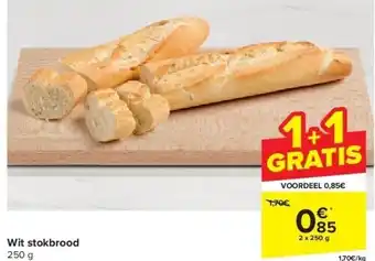 Carrefour Wit stokbrood aanbieding