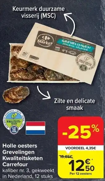 Carrefour Holle oesters grevelingen kwaliteitsketen carrefour aanbieding