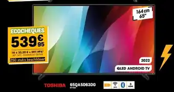 Electro Depot Toshiba 65qa5d63dg smart tv aanbieding