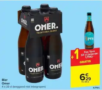 Carrefour Bier Omer aanbieding