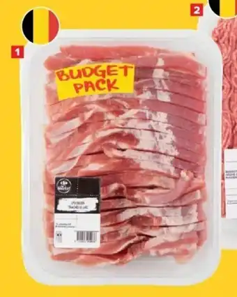 Carrefour Varkensspek Budget pack aanbieding