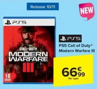 Carrefour Ps5 call of duty modern warfare iii aanbieding