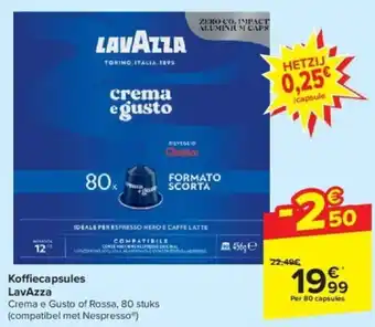 Carrefour LavAzza Koffiecapsules aanbieding