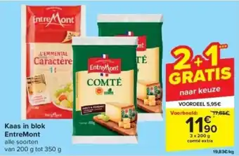 Carrefour Kaas in blok EntreMont aanbieding