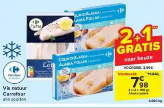 Carrefour Vis natuur aanbieding