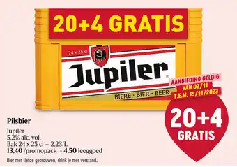 Delhaize Pilsbier Jupiler aanbieding