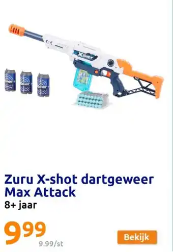 Action Zuru X-shot dartgeweer Max Attack aanbieding
