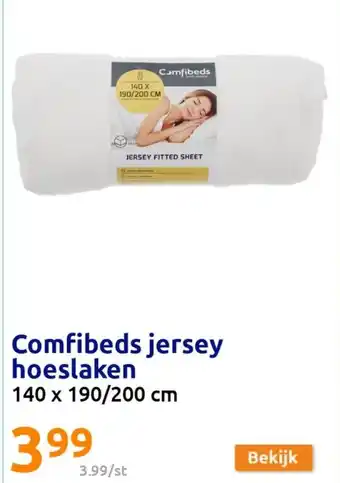 Action Comfibeds jersey hoeslaken aanbieding