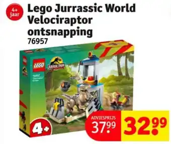 Kruidvat Lego Jurrassic World Velociraptor ontsnapping aanbieding