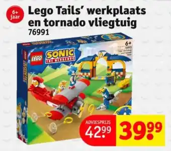 Kruidvat Lego Tails' werkplaats en tornado vliegtuig aanbieding