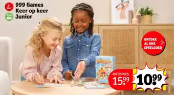 Kruidvat 999 Games Keer op keer Junior aanbieding