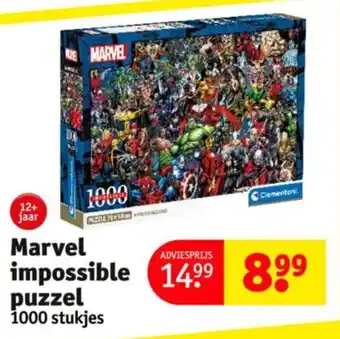 Kruidvat Marvel impossible puzzel aanbieding