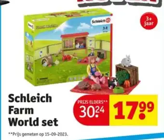 Kruidvat Schleich Farm World set aanbieding