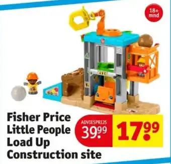 Kruidvat Fisher Price Little People Load Up Construction site aanbieding