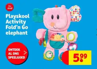 Kruidvat Playskool Activity Fold'n Go elephant aanbieding