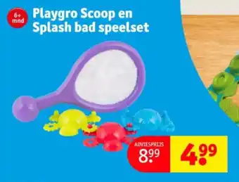 Kruidvat Playgro Scoop en Splash bad speelset aanbieding