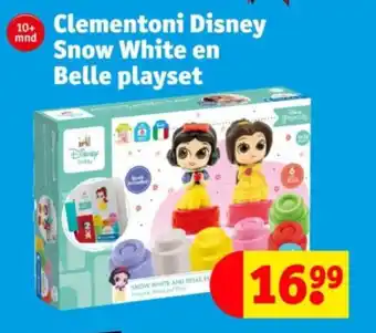 Kruidvat Clementoni Disney Snow White en Belle playset aanbieding