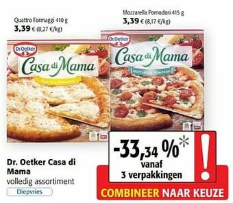 Colruyt Dr. oetker casa di mama volledig assortiment aanbieding