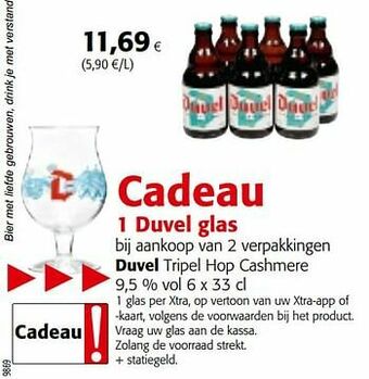 Colruyt Duvel tripel hop cashmere aanbieding