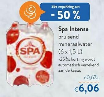 OKay Spa intense bruisend mineraalwater aanbieding