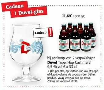 Colruyt Duvel tripel hop cashmere aanbieding