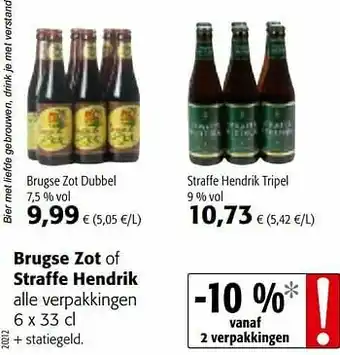 Colruyt Brugse zot dubbel aanbieding