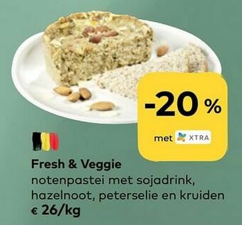 Bio Planet Fresh + veggie notenpastei met sojadrink, hazelnoot, peterselie en kruiden aanbieding