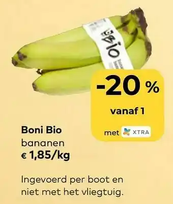 Bio Planet Boni bio bananen aanbieding