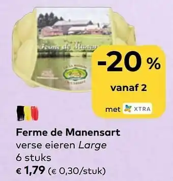 Bio Planet Ferme de manensart verse eieren large aanbieding