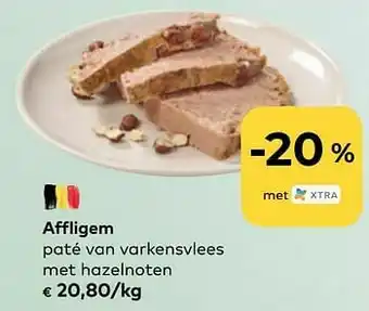 Affligem paté van varkensvlees met hazelnoten