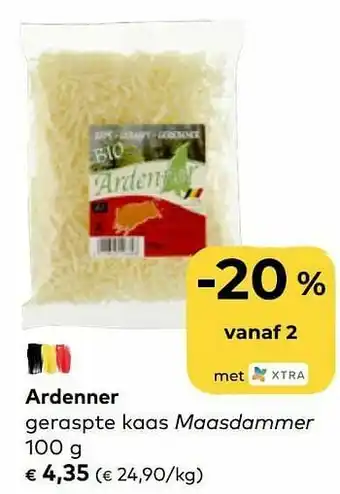 Ardenner geraspte kaas maasdammer