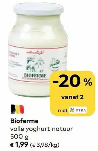 Bio Planet Bioferme volle yoghurt natuur aanbieding