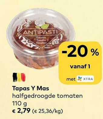 Tapas y mas halfgedroogde tomaten