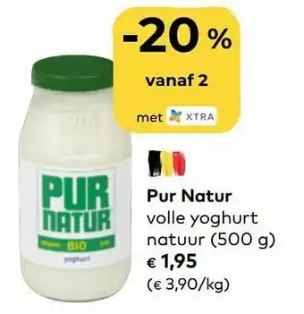Bio Planet Pur natur volle yoghurt natuur aanbieding