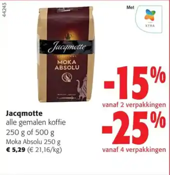 Colruyt Jacqmotte 250 g of 500 g aanbieding