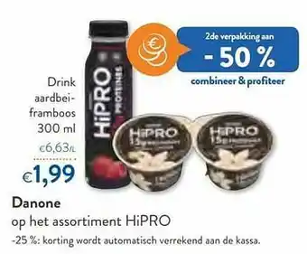 OKay Danone drink aardbeiframboos aanbieding