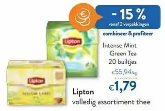 OKay Lipton intense mint green tea aanbieding