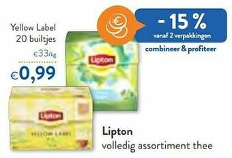 OKay Lipton yellow label aanbieding